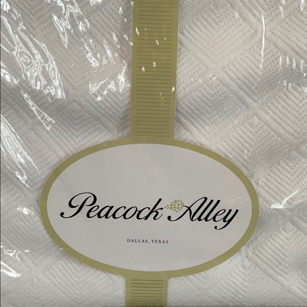 Peacock Alley white shower curtain